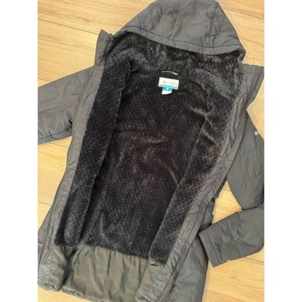 Columbia Snowmelt Valley II Lined Jacket Womens Small Black Quilted Hooded - Picture 5 of 5